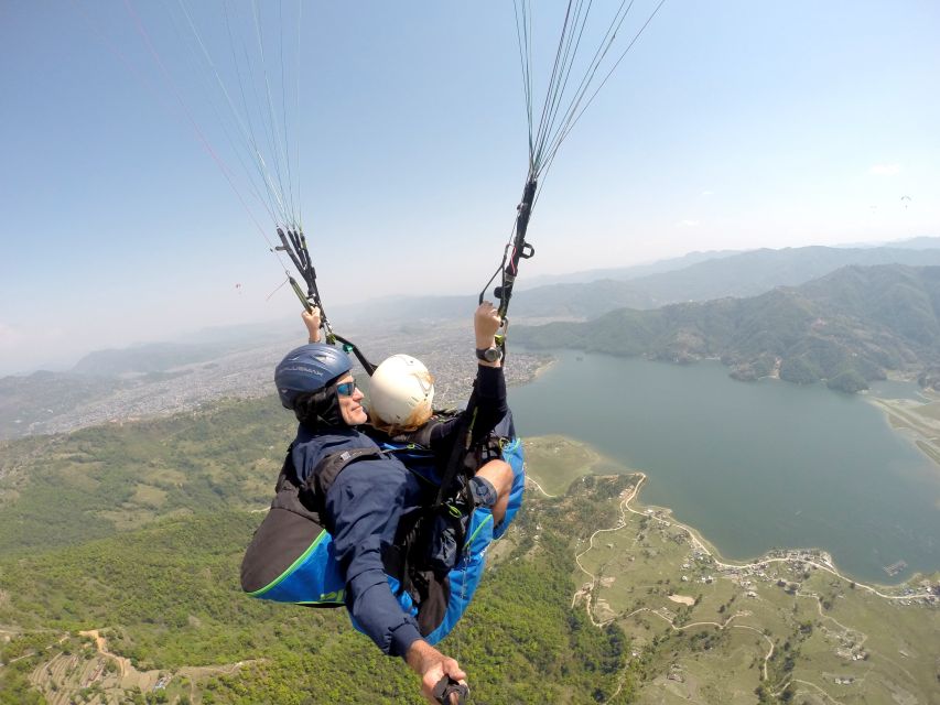 Pokhara: 30-Minute Tandem Paraglide - The landing beside Phewa Lake