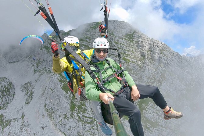 Private Paragliding Flight Experience over the Julian Alps - Taking off above Bovec and the Soča Valley