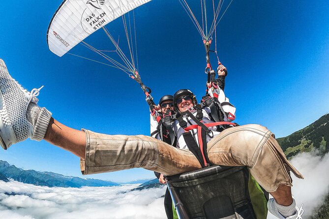 Private tandem flight Classic from the Schmittenhöhe in Zell am See - Flying from Schmittenhöhe above Lake Zell