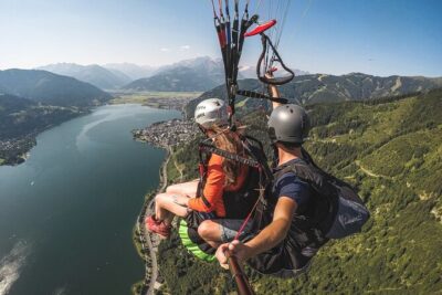 Private tandem flight Classic from the Schmittenhöhe in Zell am See
