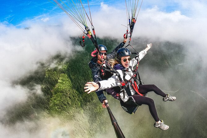 Private tandem flight Classic from the Schmittenhöhe in Zell am See - Who will enjoy this most?
