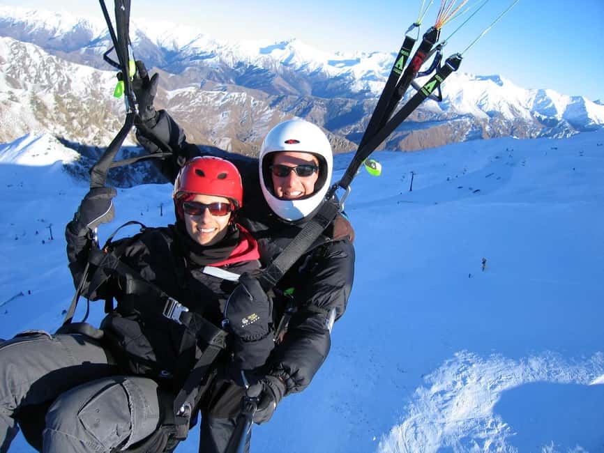 Queenstown: Tandem Paraglide - Winter - Coronet Peak 5400ft - A short snowy walk to the launch