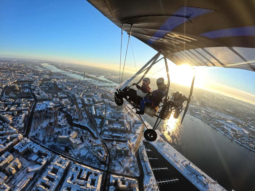 Riga: Hang-Glider 10-Minute Flight Over the City - Riga from the air, with the city laid out below