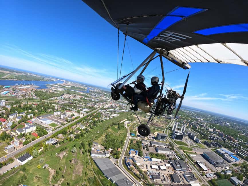 Riga: Hang-Glider 10-Minute Flight Over the City - Getting ready for a first hang-glider ride