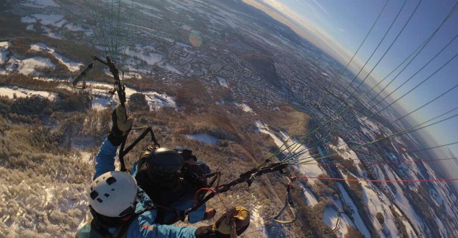 Salzburg like an eagle: tandem paragliding from Gaisberg - The Launch: More Running Than Jumping