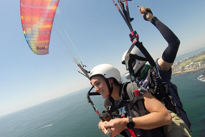 Tandem Paragliding Cape Town Experience TABLE MOUNTAIN PARAGLIDE - Launching above Cape Town from Signal Hill or Lion’s Head