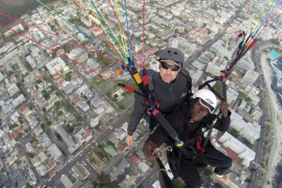Tandem Paragliding Cape Town Experience TABLE MOUNTAIN PARAGLIDE