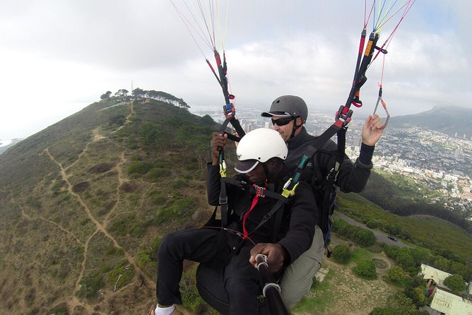 Tandem Paragliding Cape Town Experience TABLE MOUNTAIN PARAGLIDE - Weather can change the whole plan
