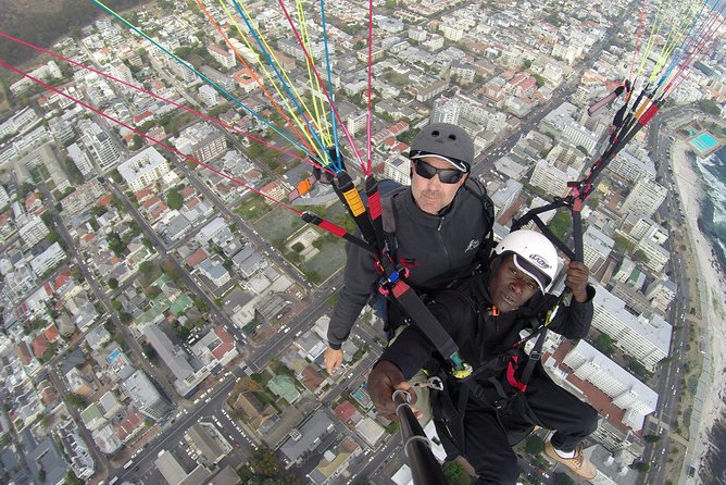 Tandem Paragliding Cape Town Experience TABLE MOUNTAIN PARAGLIDE - Views from the mountain to Sea Point