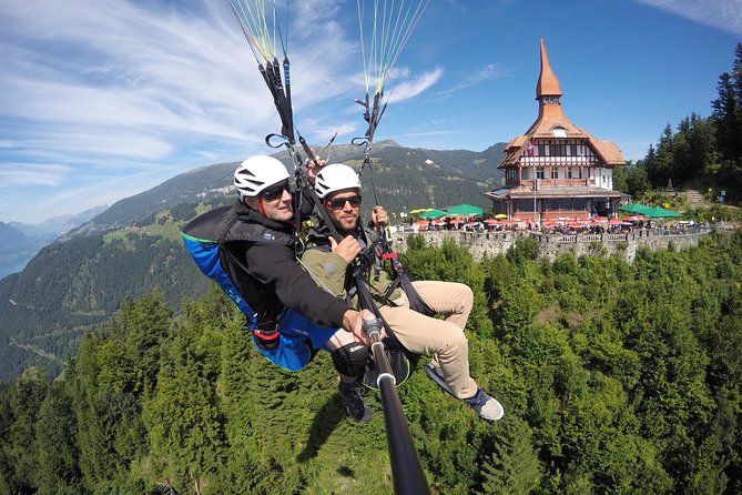 Tandem Paragliding Experience from Interlaken - The Descent and Hohematte Landing