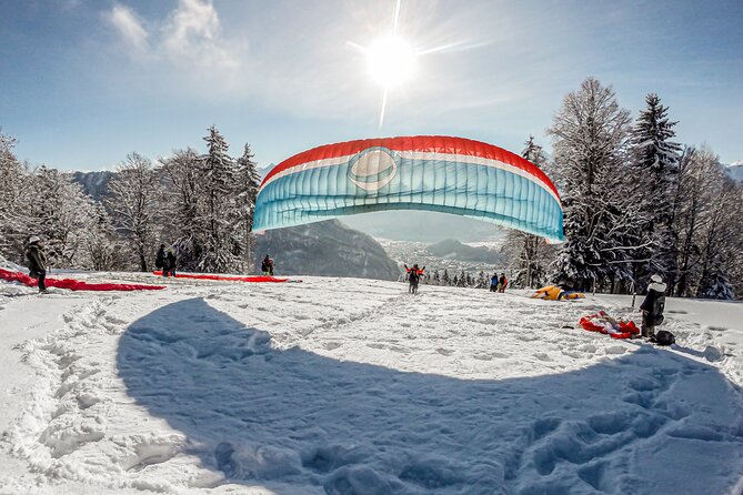 Tandem Paragliding Experience with Transport from Interlaken - What you see above Interlaken