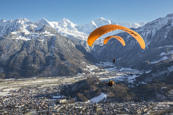 Tandem Paragliding Experience with Transport from Interlaken - Price and what you get for $252.37