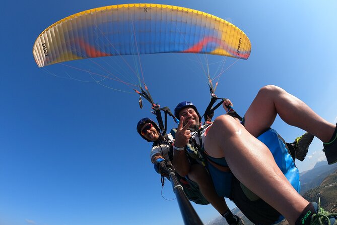 Tandem Paragliding Flight in Taormina - The view from the tandem harness