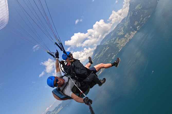 Tandem Paragliding Flight in the Lucerne Region - Taking off above the Lucerne region