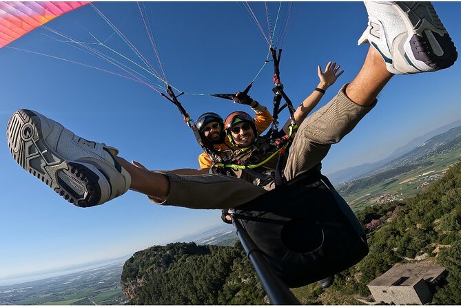 Tandem Paragliding Flight on Capaccio Paestum in Salerno - Taking to the air above Capaccio Paestum