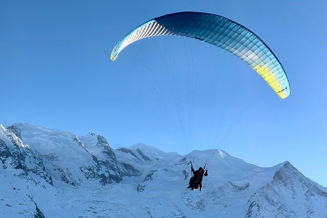 Tandem Paragliding Flight to Chamonix Facing Mont Blanc - Planpraz or Plan de l’Aiguille