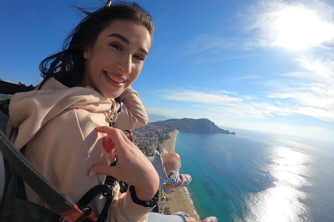 Tandem Paragliding from Antalya (Best Price) - Landing at Kleopatra Beach