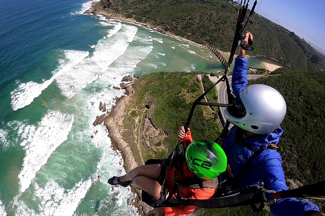 Tandem Paragliding Instructional Flights in Garden Route - Taking off above Sedgefield