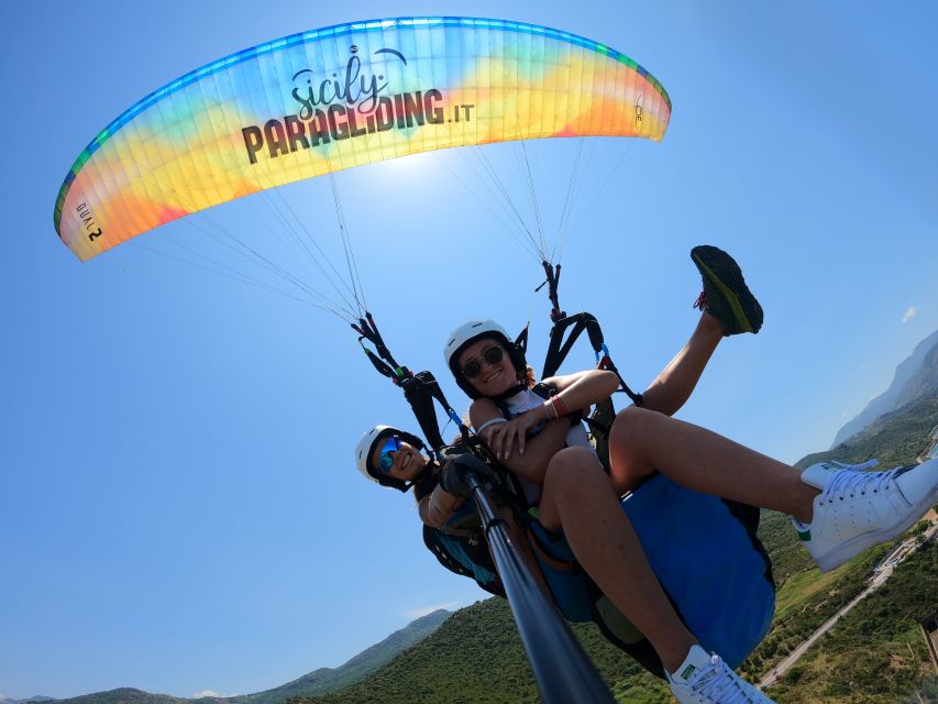 Taormina: Paragliding Tour with Instructor and GoPro Video - The takeoff and first views