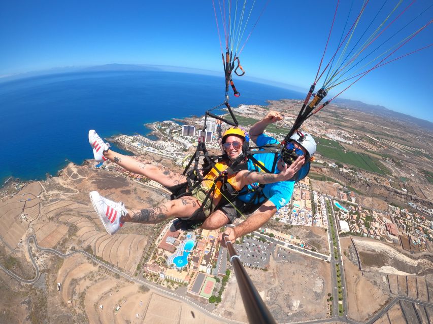 Tenerife: Paragliding with National Champion Paraglider - Preparing for takeoff above Adeje