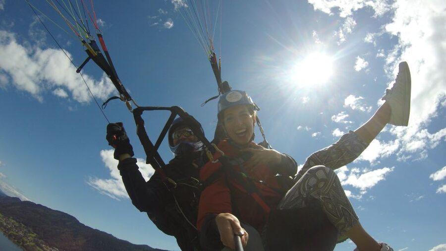 Villach/Ossiachersee: Paragliding "Panorama" Tandemflug - The flight itself, from takeoff to landing