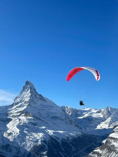 Zermatt: Tandem Paragliding Flight - Best Matterhorn Views - The 30-minute ride toward the launch area